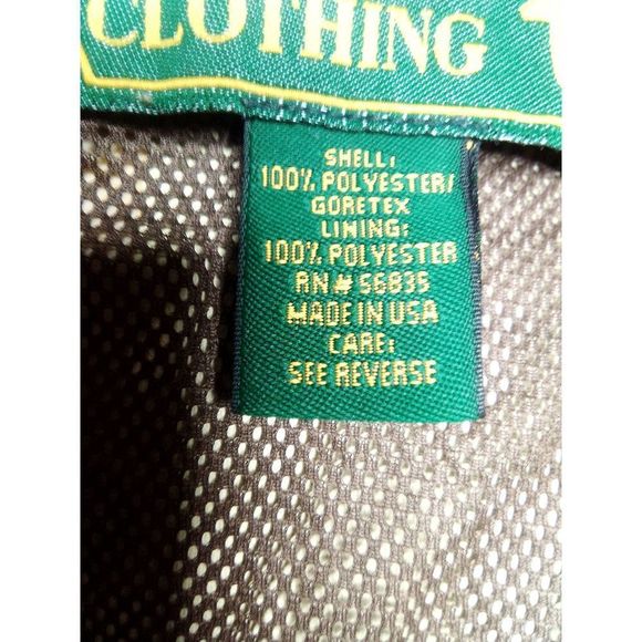 Cabelas Made In The USA Vintage Cameo Full Zip Hooded Hunting Jacket Size L And - Picture 12 of 12